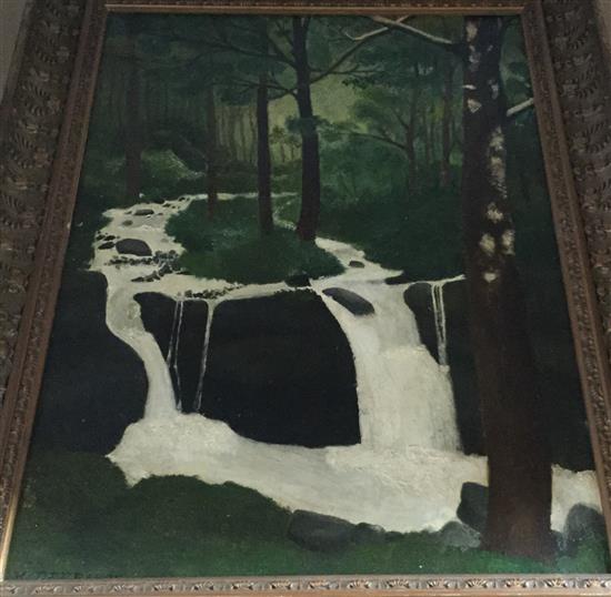M. Defrance, oil, landscape